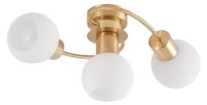 Lindby - Ciala 3 Mennyezeti Lámpa Brass/Opal - Lampemesteren