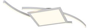 Lucande - Tiaro LED Square Mennyezeti Lámpa 42,5 Silver - Lampemesteren