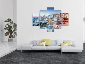 Kép - Alkonyat Santoriniban (150x105 cm)