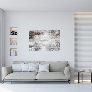 Kép - Absztrakt texturált vászon (90x60 cm)