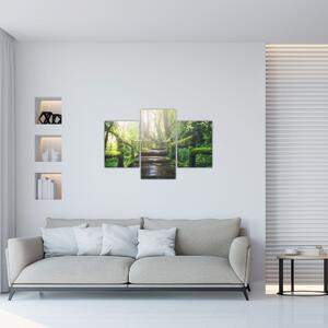 Kép - falépcsők az erdőben (90x60 cm)