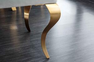 Design ülőpad Rococo 172 cm szürke / arany