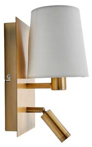 Lindby - Aiden Fali Lámpa Brass/White - Lampemesteren