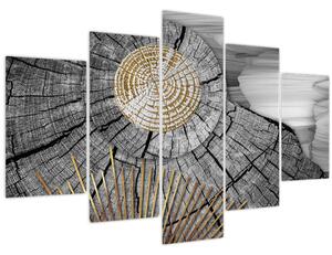 Kép - A fa törzse kollázsban (150x105 cm)