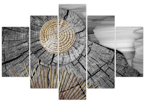 Kép - A fa törzse kollázsban (150x105 cm)