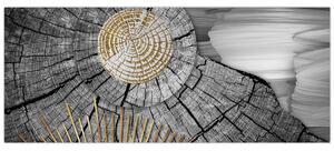 Kép - A fa törzse kollázsban (120x50 cm)