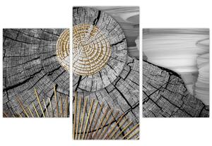 Kép - A fa törzse kollázsban (90x60 cm)