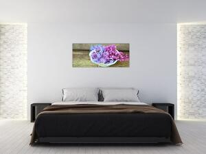 Kép - lila növény (120x50 cm)