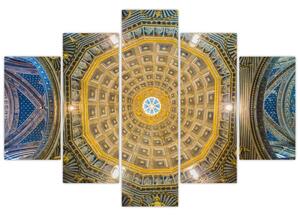 A Siena templom mennyezetének képe (150x105 cm)
