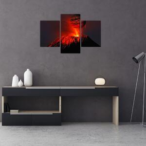 Egy vulkán képe (90x60 cm)