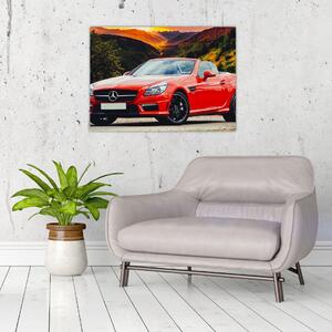 Kép - piros Mercedes (70x50 cm)