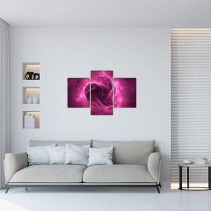 Modern rózsaszín absztrakció képe (90x60 cm)