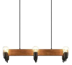Lucande - Becky Függőlámpa Wood/Black/Brass - Lampemesteren