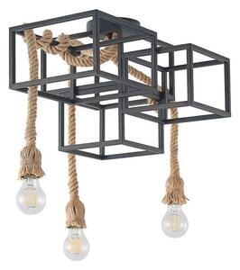Lucande - Andrik 3 Mennyezeti Lámpa Black - Lampemesteren