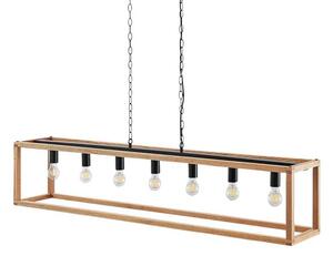 Lucande - Sedrik 7 Függőlámpa Oak - Lampemesteren