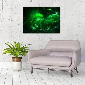 Kép - zöld absztrakció (70x50 cm)