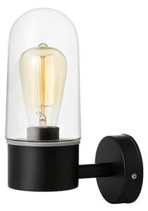 Markslöjd - Zen Kültéri Fali Lámpa Black/Clear Ip44 - Lampemesteren