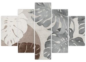 Kép - Design levelekkel (150x105 cm)