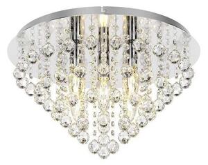Lindby - Annica Round Mennyezeti Lámpa Chrome/Clear - Lampemesteren