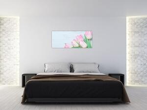Kép - tulipán csokor (120x50 cm)