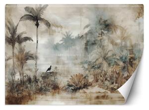 Gario Fotótapéta Vintage trópusi pálmafák és növények Anyag: Vlies, Méret: 200 x 140 cm