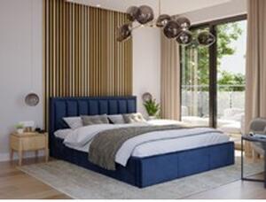 Kárpitozott ágy MOON mérete 80x200 cm Sötét kék