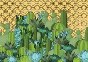 Fotótapéta - Kaktuszok szigete (152,5x104 cm)