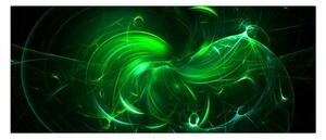 Kép - zöld absztrakció (120x50 cm)