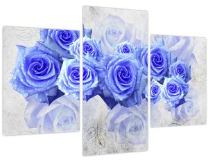 Kép - Kék rózsa (90x60 cm)