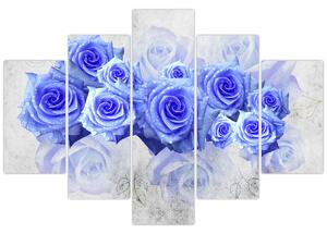 Kép - Kék rózsa (150x105 cm)