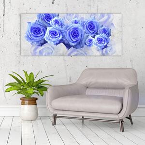 Kép - Kék rózsa (120x50 cm)