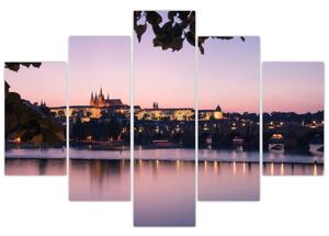 A Prágai vár és a Moldva képe (150x105 cm)