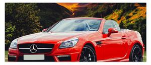 Kép - piros Mercedes (120x50 cm)