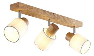 Lindby - Wanessa 3 Mennyezeti Lámpa Wood/White - Lampemesteren