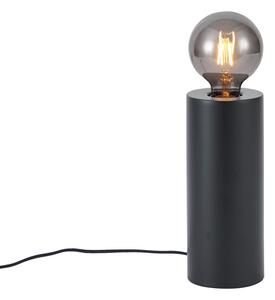 Modern fekete asztali lámpa 24 cm - Cylinder