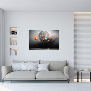 Narancssárga gömbök képe (90x60 cm)