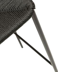 Fekete rattan bárszék DAN-FORM Stiletto 68 cm