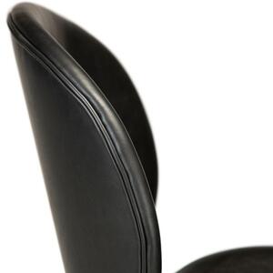 Fekete bőr bárszék szék DAN-FORM Cloud 67 cm