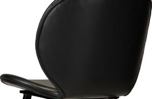 Fekete bőr bárszék szék DAN-FORM Cloud 77 cm