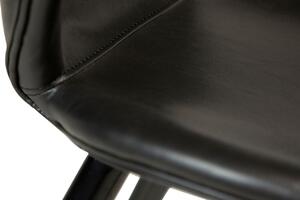 Fekete bőr bárszék szék DAN-FORM Cloud 77 cm