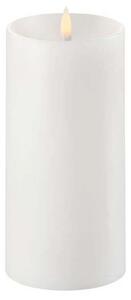 Uyuni - Oszlopos Gyertya LED w/shoulder Nordic White 7,8 x 15 cm Lighting - Lampemesteren