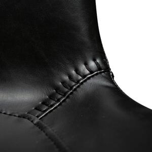 Vintage fekete bőr bárszék DAN-FORM Hype 65 cm