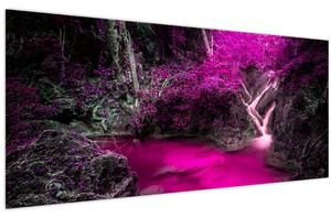 Kép - Rózsaszín erdő (120x50 cm)