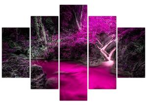 Kép - Rózsaszín erdő (150x105 cm)