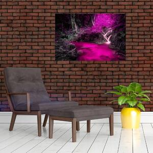 Kép - Rózsaszín erdő (90x60 cm)