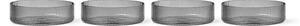 Ferm LIVING - Ripple Tál Set of 4 Smoked Grey - Lampemesteren