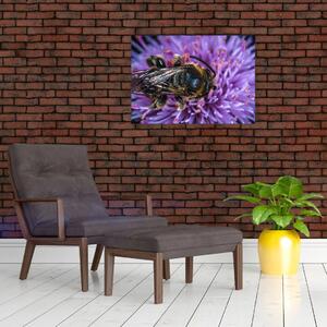 Méh a virágon képe (70x50 cm)