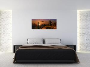 Természet képe naplementekor (120x50 cm)