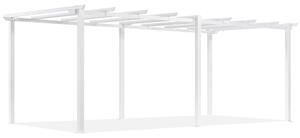Barbados 3 x 6 m fehér Garden Point fém kerti pergola kerete