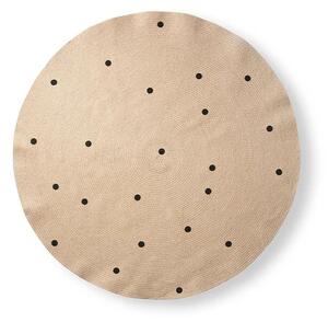Ferm LIVING - Juta Szőnyeg Large Black Dots - Lampemesteren